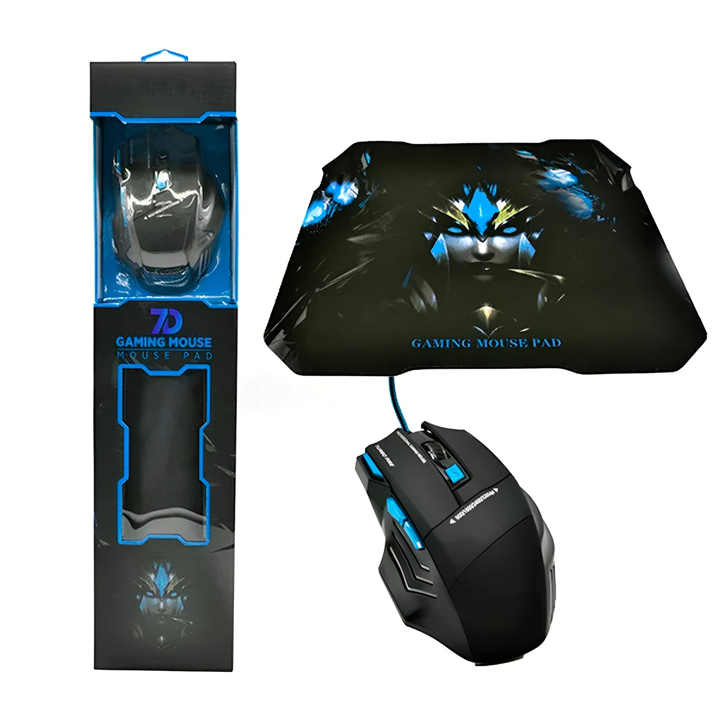 Mouse Gamer Keywin 7d 3200 Dpi + Pad Mou