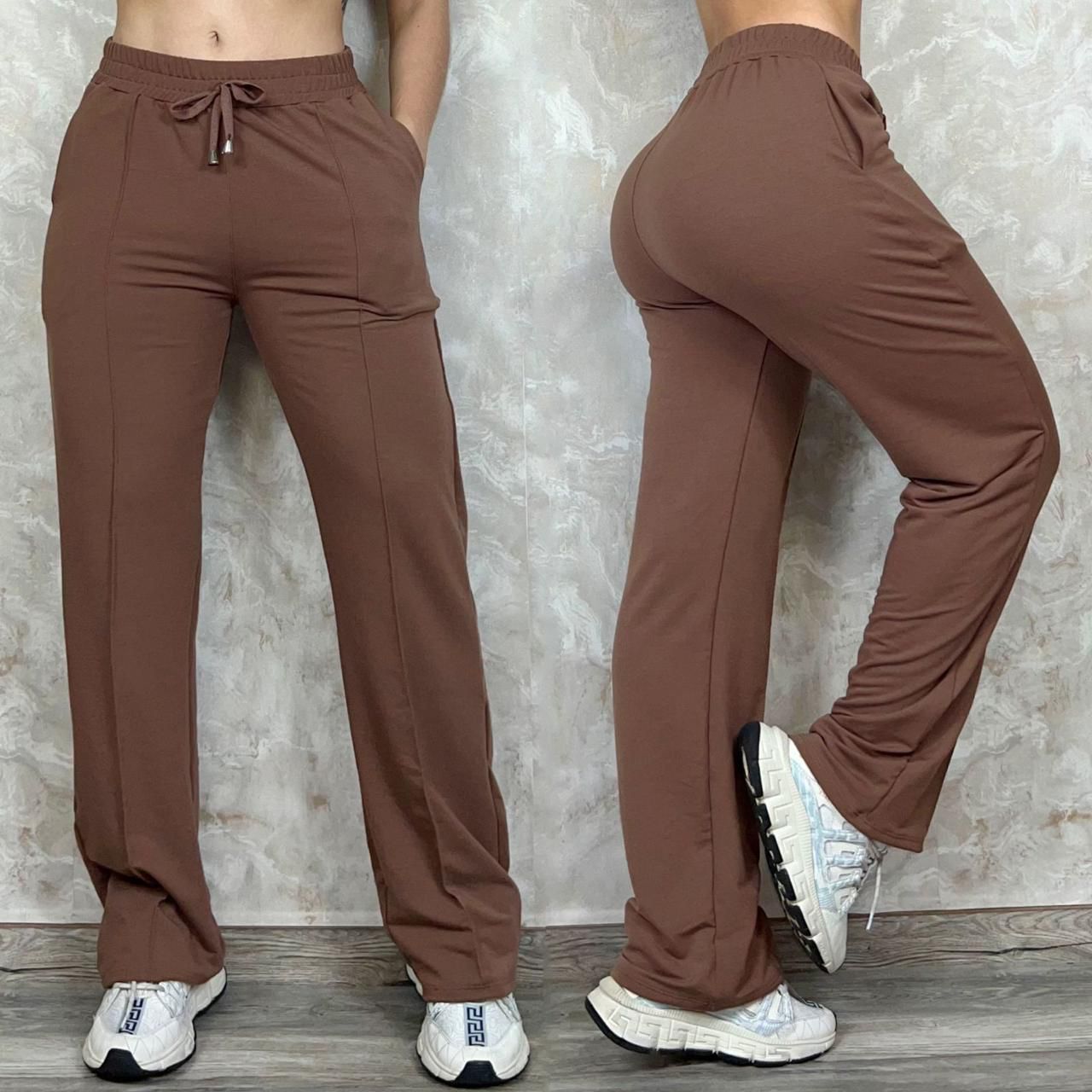 Pantalon en burda bota ancha