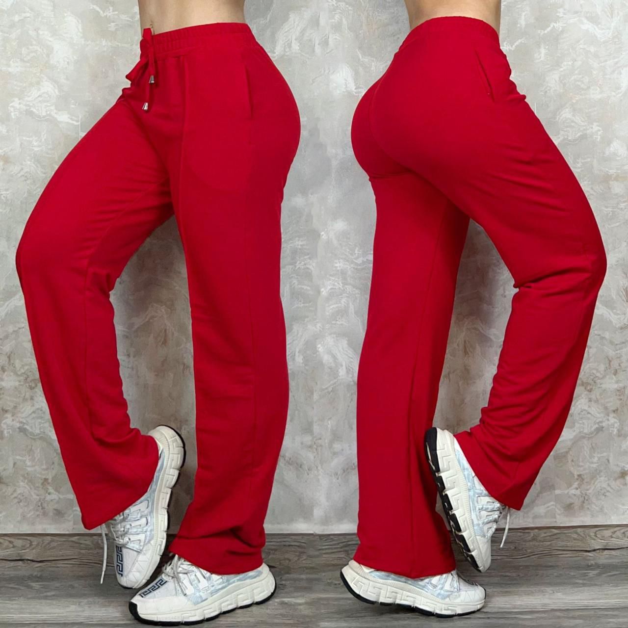 Pantalon en burda bota ancha