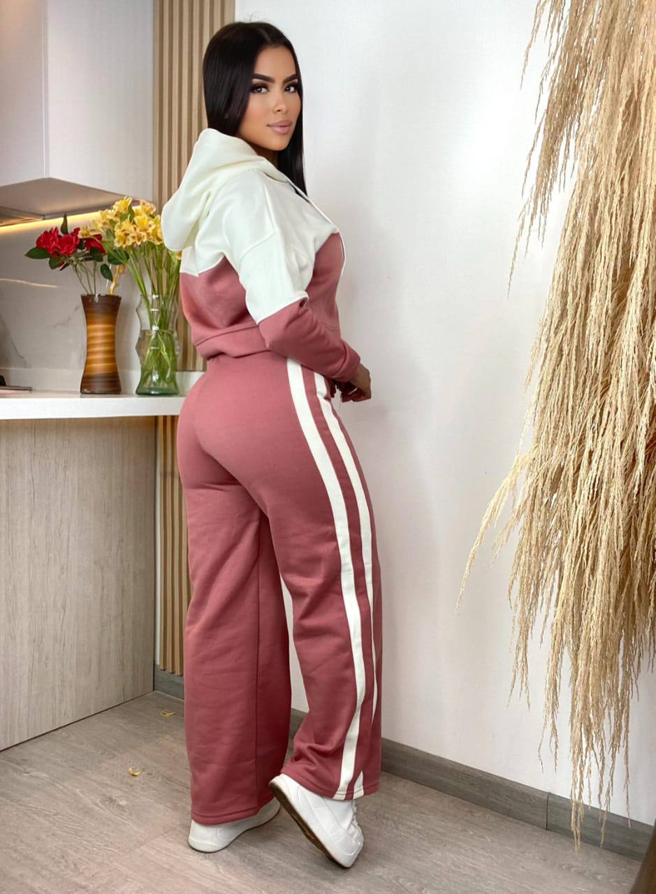 Conjunto de sudadera oversize invierno