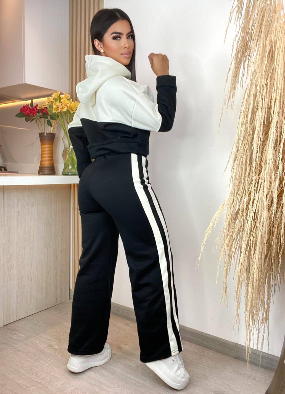 Conjunto de sudadera oversize invierno