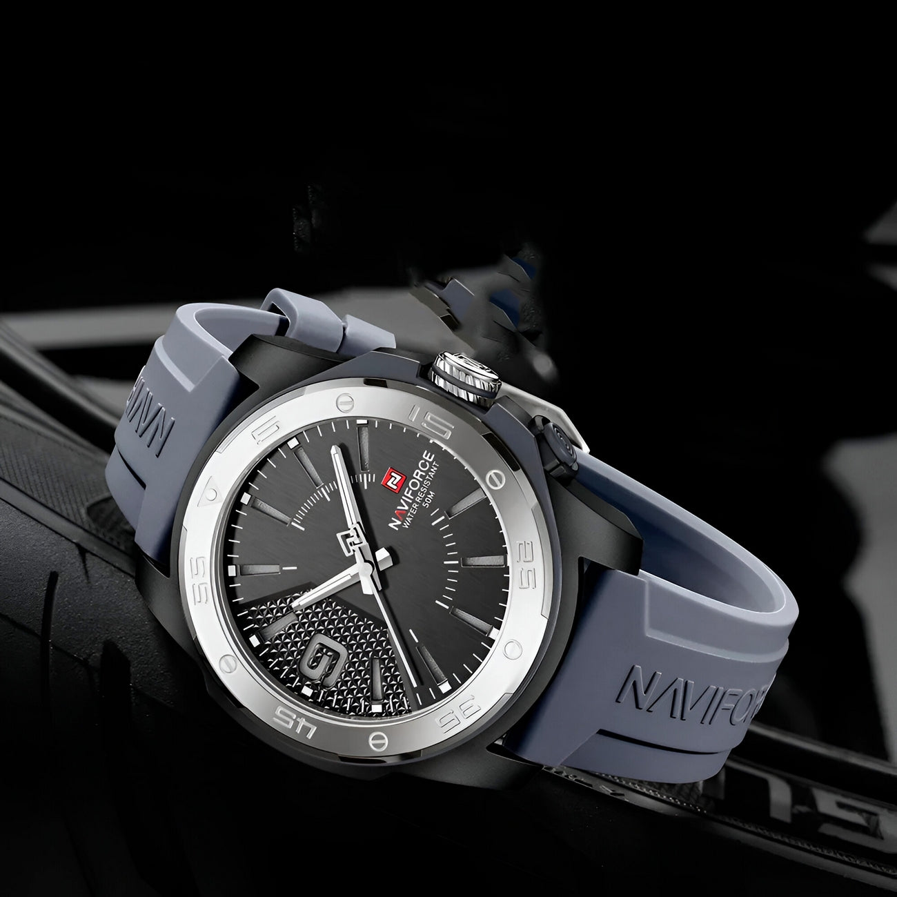 Reloj Naviforce Deportivo Nf7112 Goma Ho