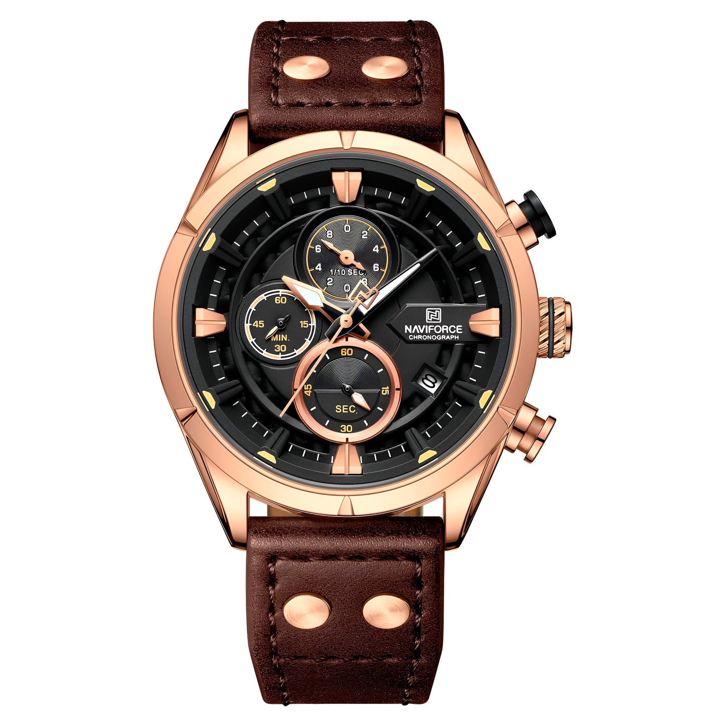 Reloj Naviforce Casual Nf8045 Cuero Homb