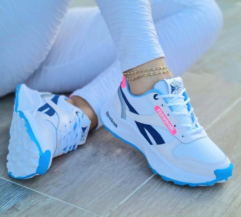 Reebok Dama Blanco Azul j.