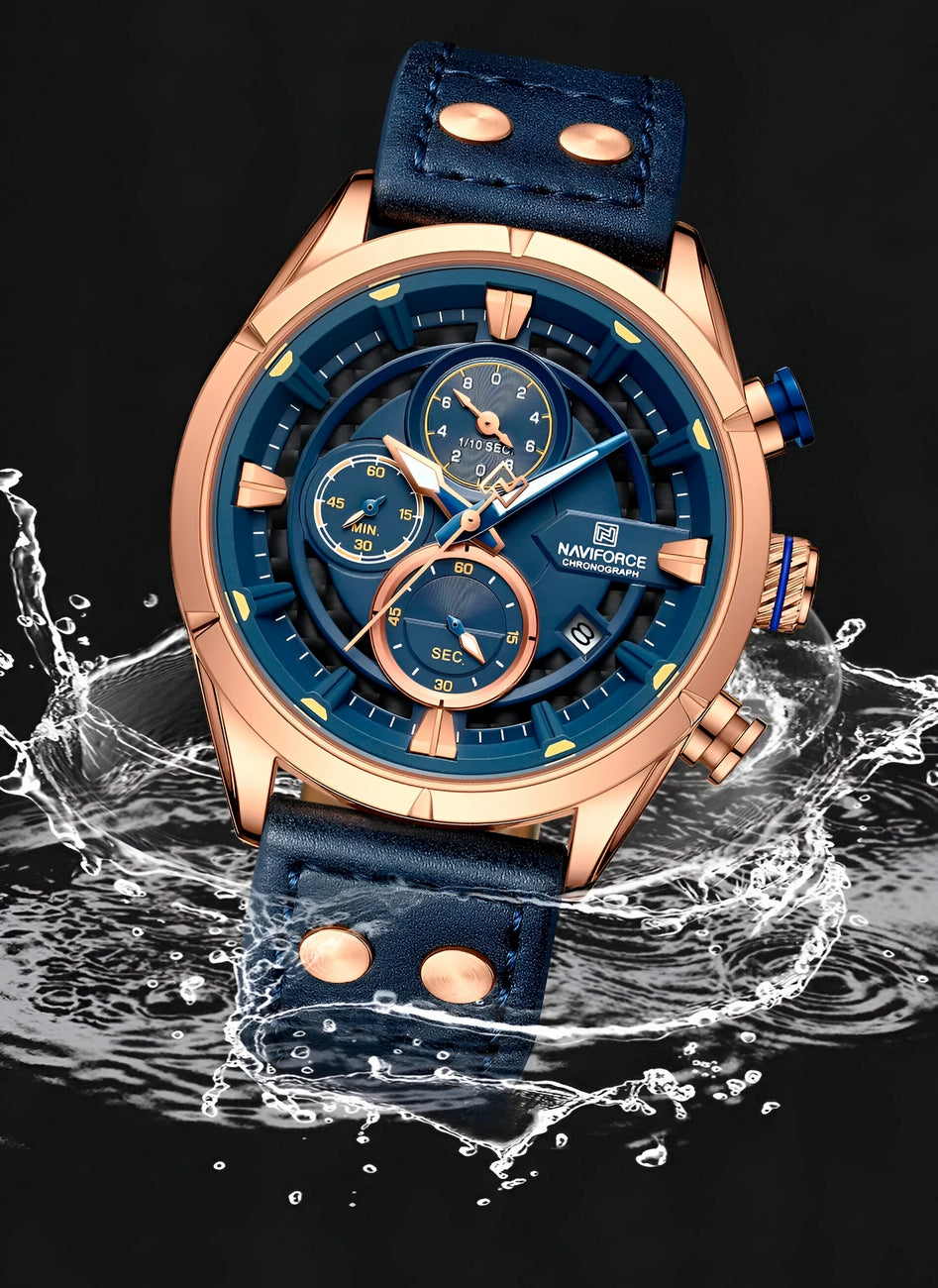Reloj Naviforce Casual Nf8045 Cuero Homb