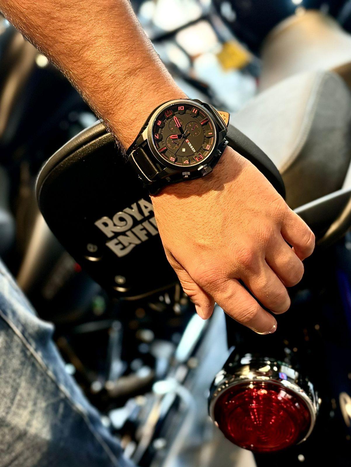 Reloj Curren 8225 pulso Cuero Hombre