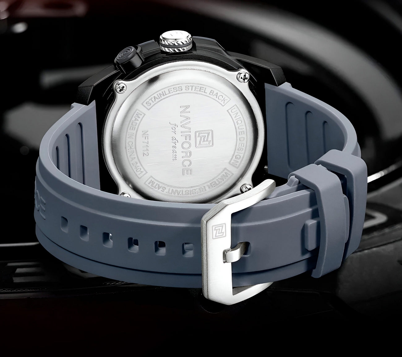 Reloj Naviforce Deportivo Nf7112 Goma Ho