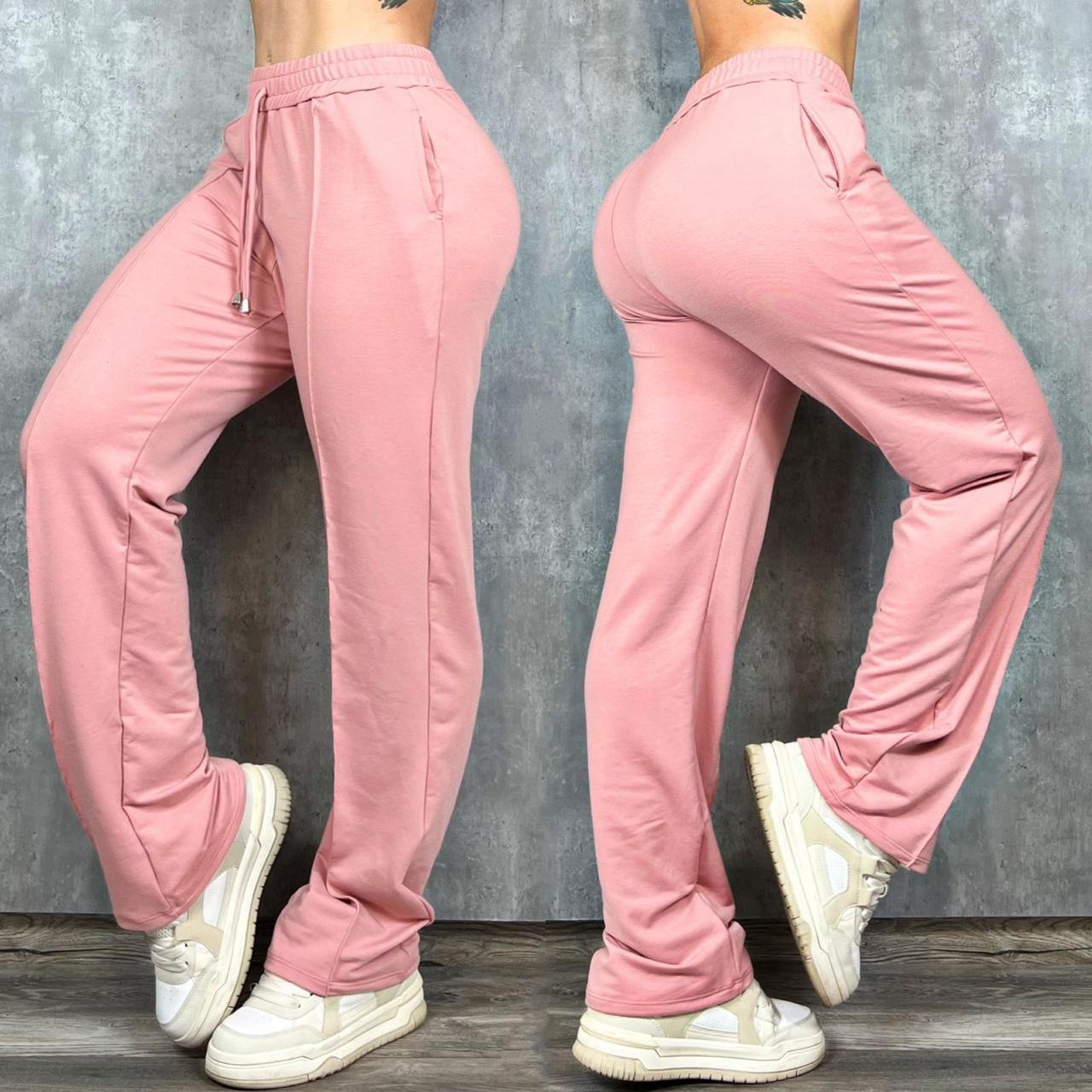 Pantalon en burda bota ancha