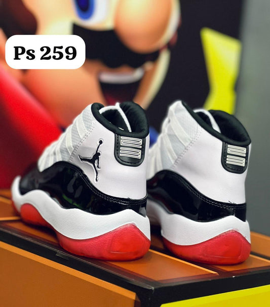 JORDAN TRENZAS BLANCO ROJO