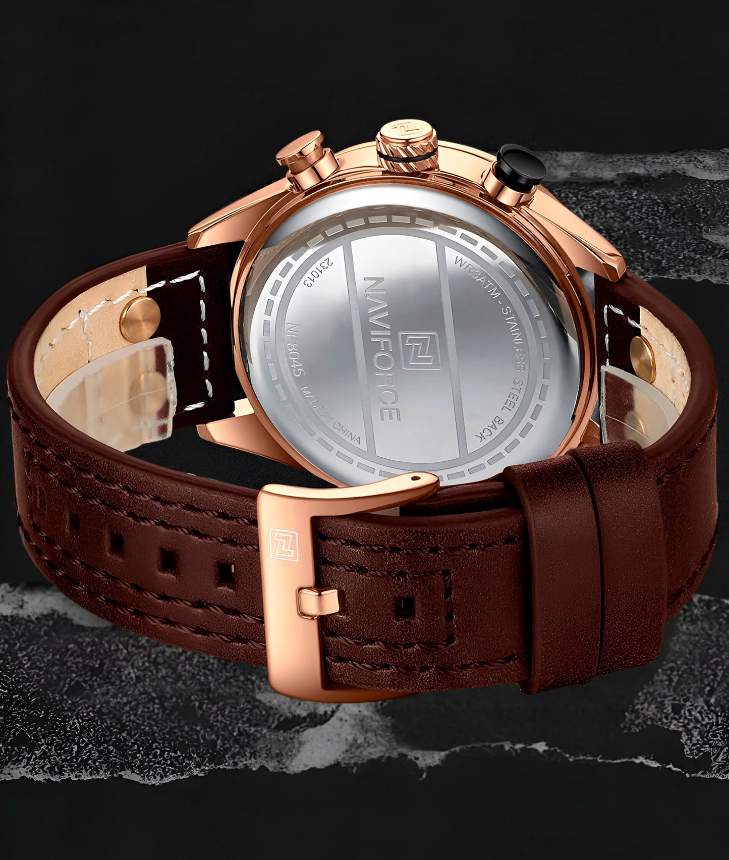 Reloj Naviforce Casual Nf8045 Cuero Homb