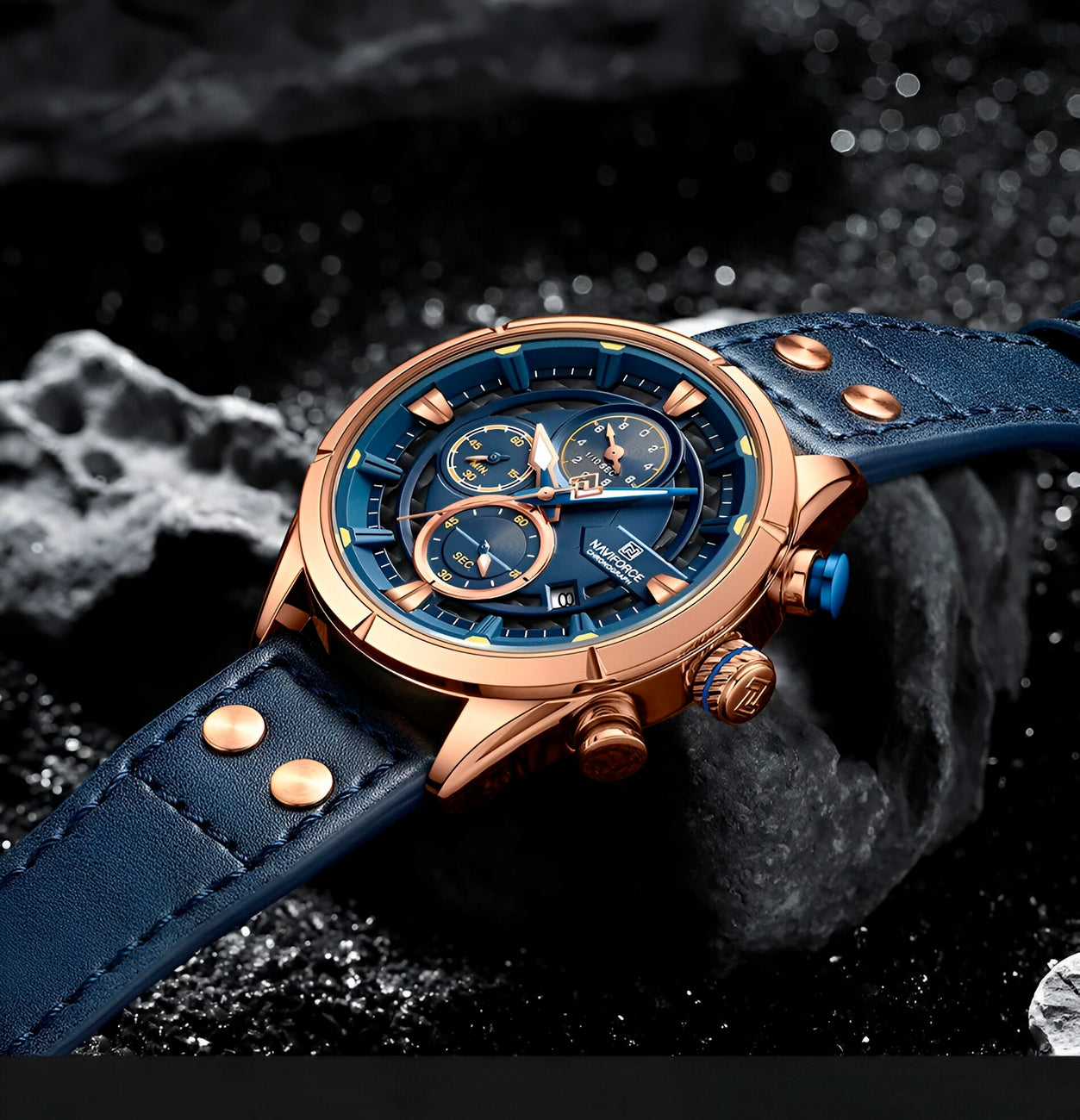 Reloj Naviforce Casual Nf8045 Cuero Homb