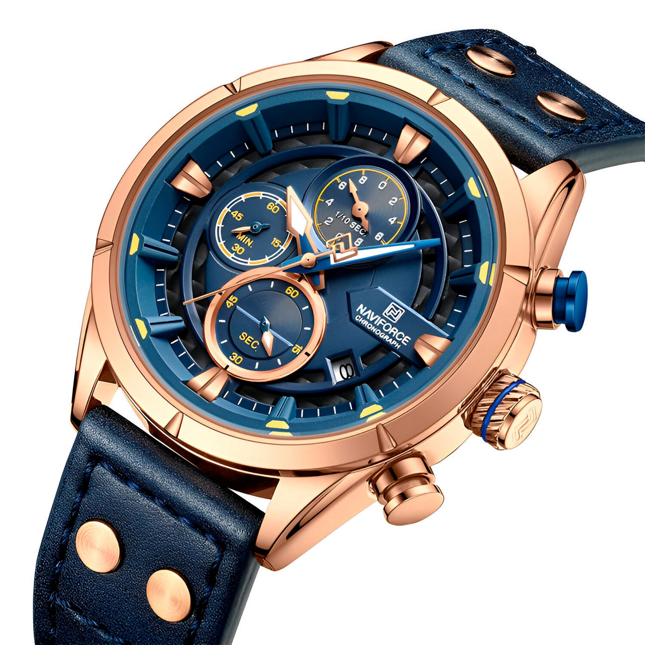 Reloj Naviforce Casual Nf8045 Cuero Homb