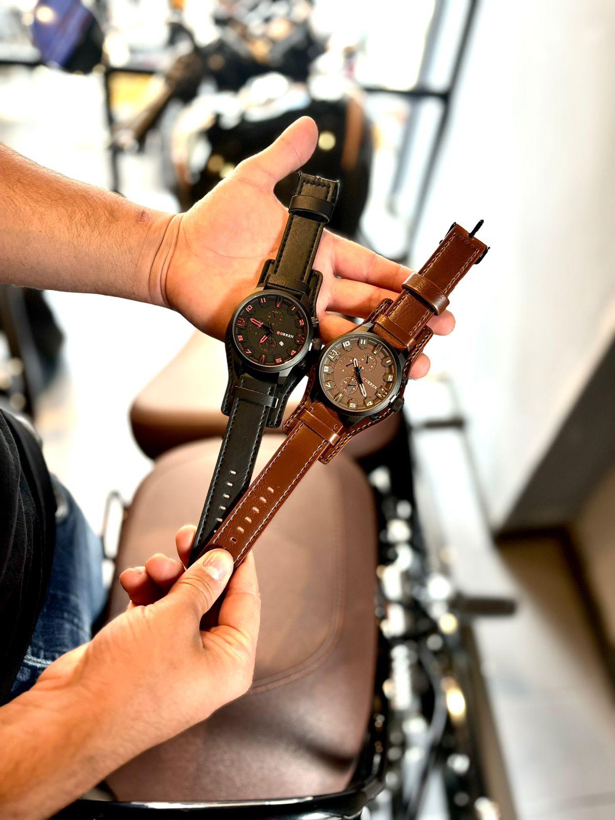 Reloj Curren 8225 pulso Cuero Hombre