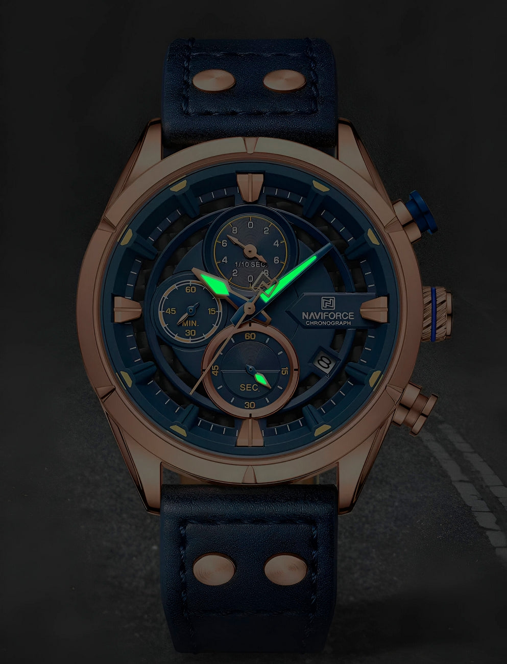 Reloj Naviforce Casual Nf8045 Cuero Homb